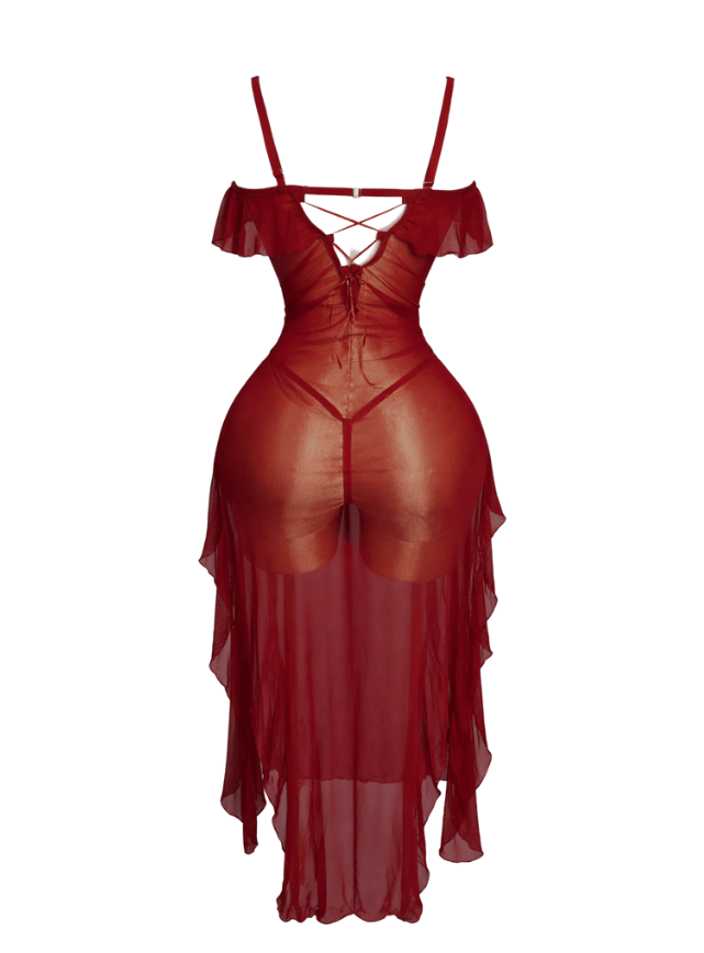 Elegant Sheer Long Lingerie