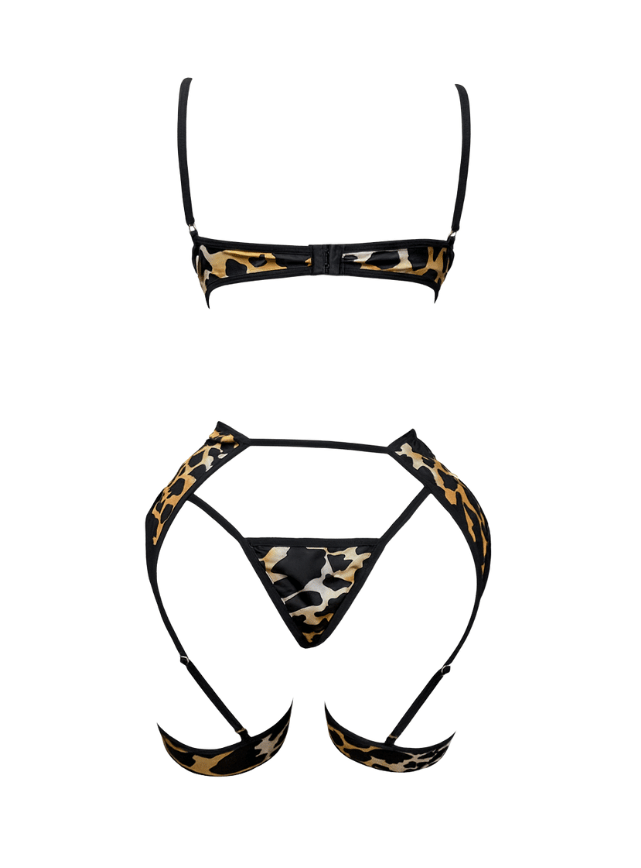 Tiger Lace Garter Lingerie