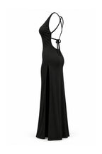 Dress with Double Side Slits & Back Tie