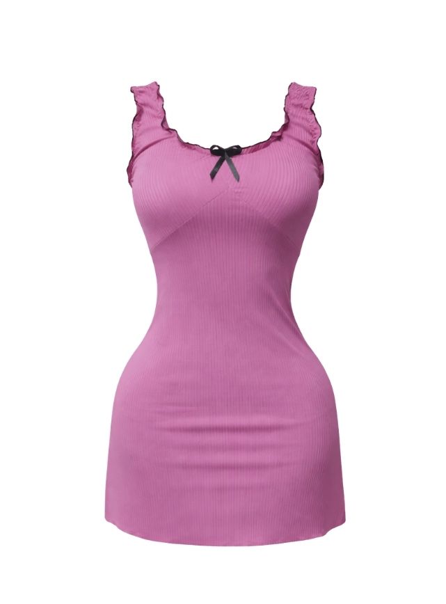 Sleeveless Bow Nightdress