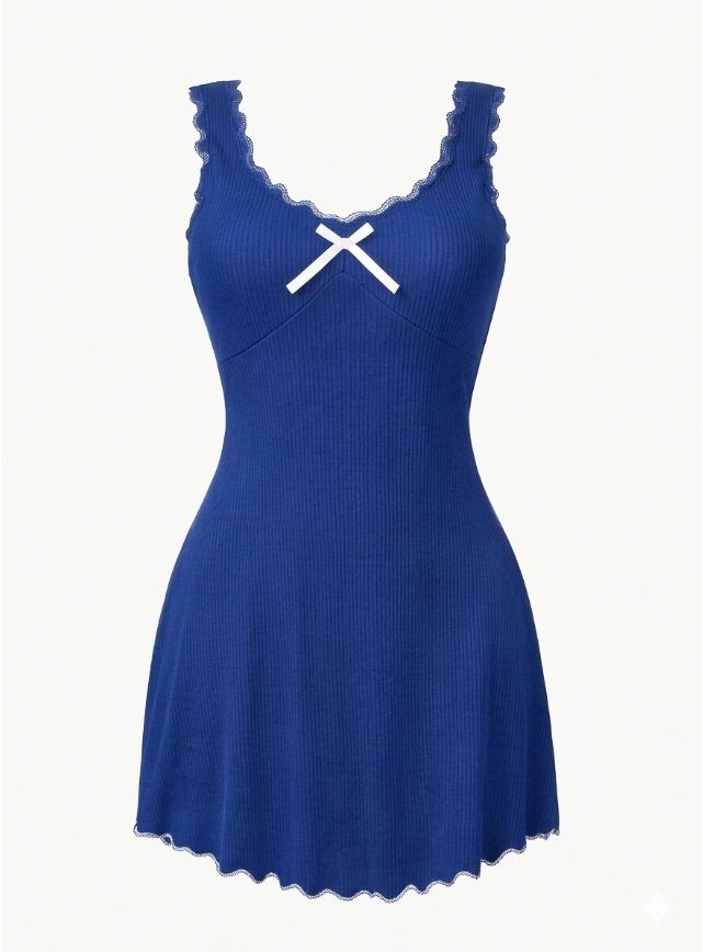 Sleeveless Bow Nightdress