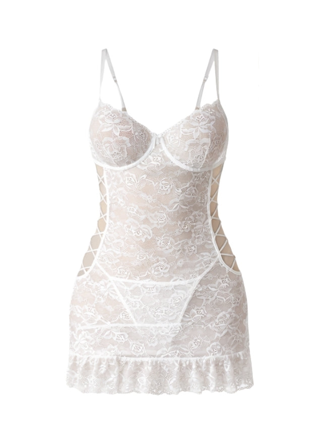 لانجيري شفاف بفتحات من الجناب