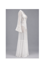 Bodysuit with Long Sheer Robe
