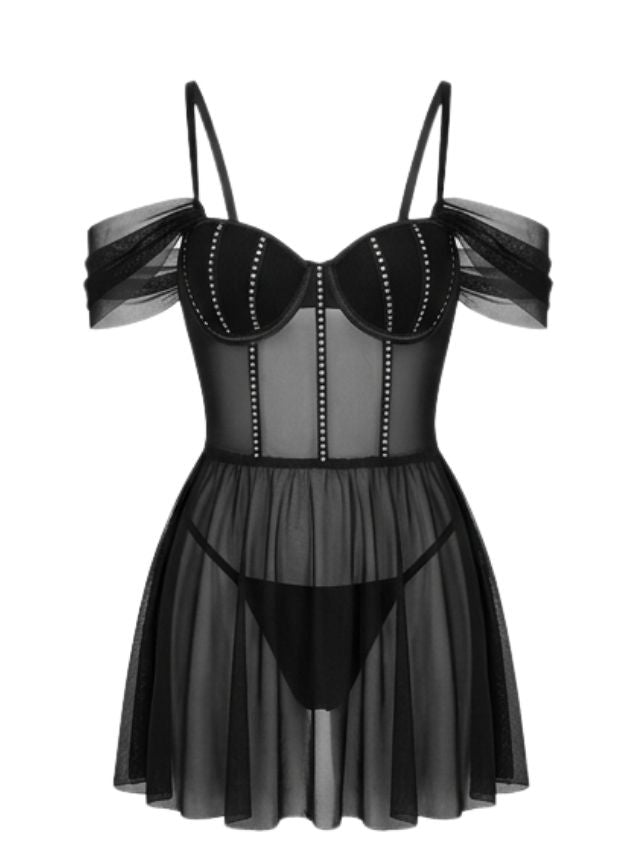 code 422 بيبي دول قصير اسود