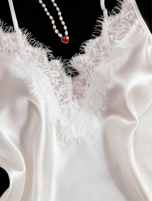 Cute Heart Satin Pajama