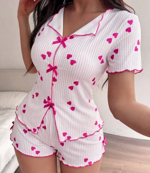 Heart Print Pajama
