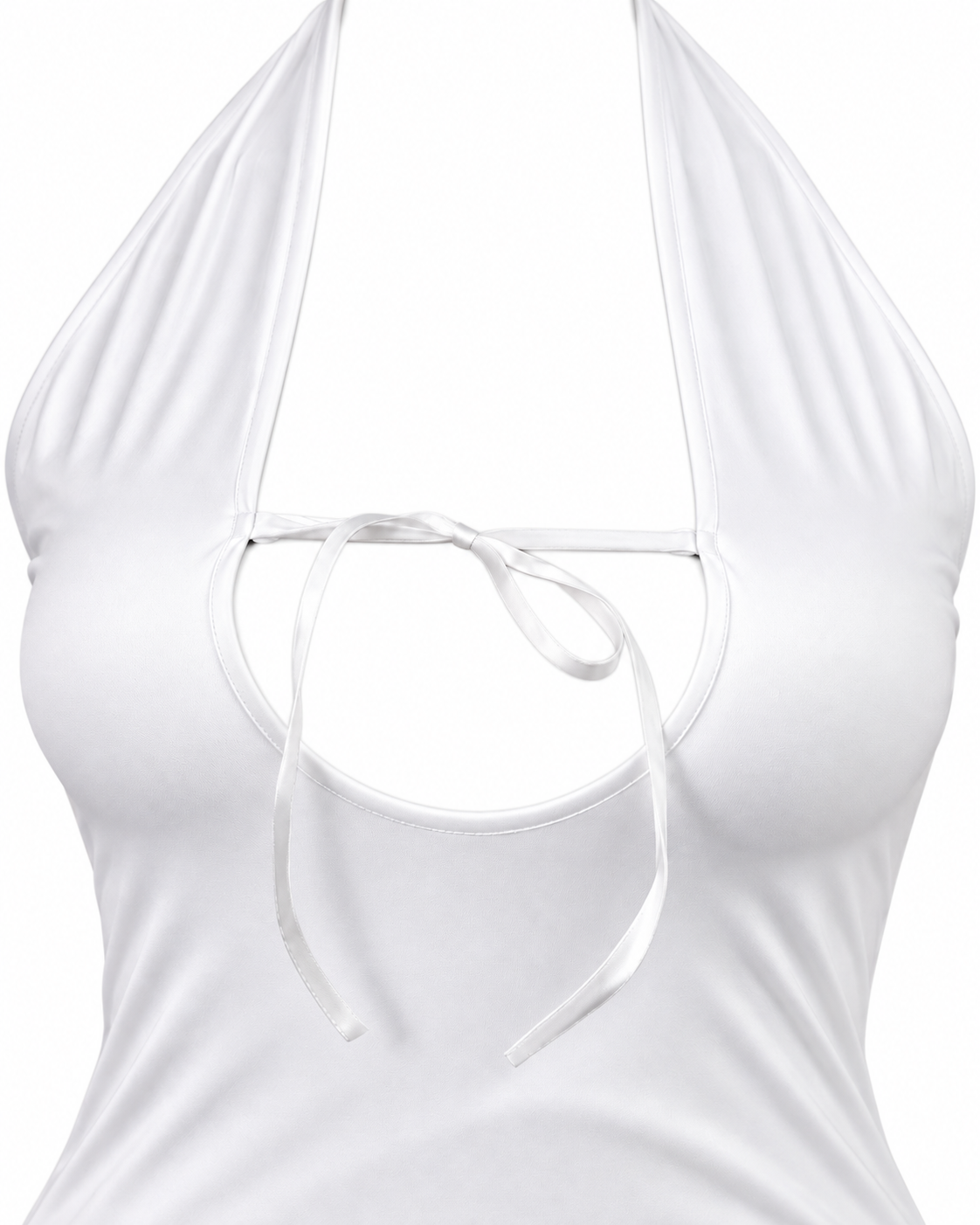 Dress with Open Neckline