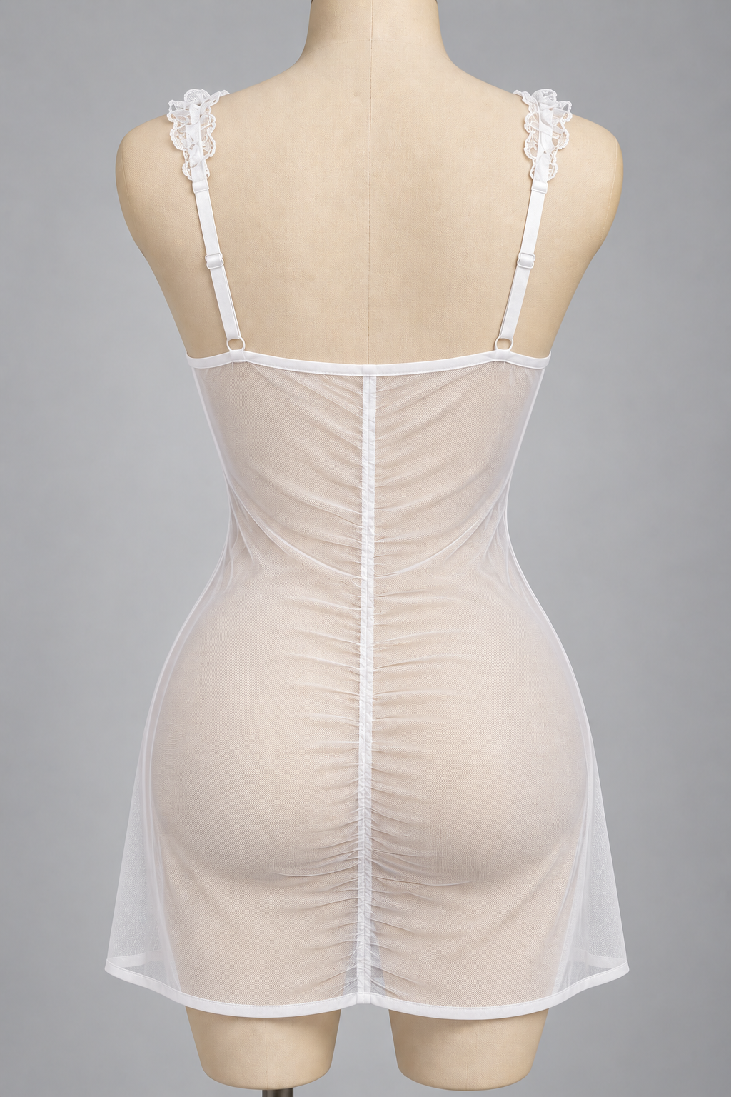 Short Sheer Lingerie with Padded