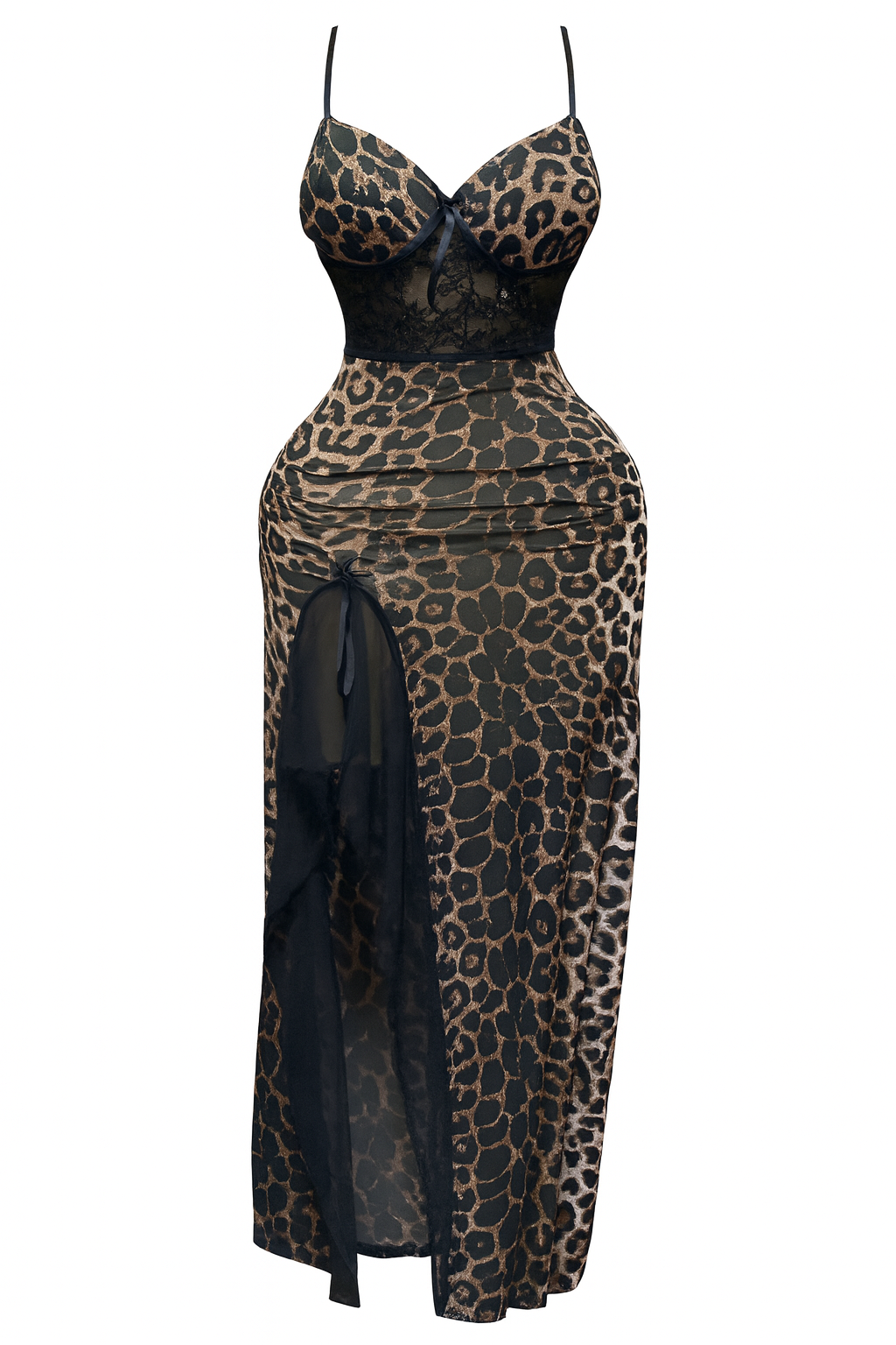 دريس تايجر مزود بدانتيل من عند البطن