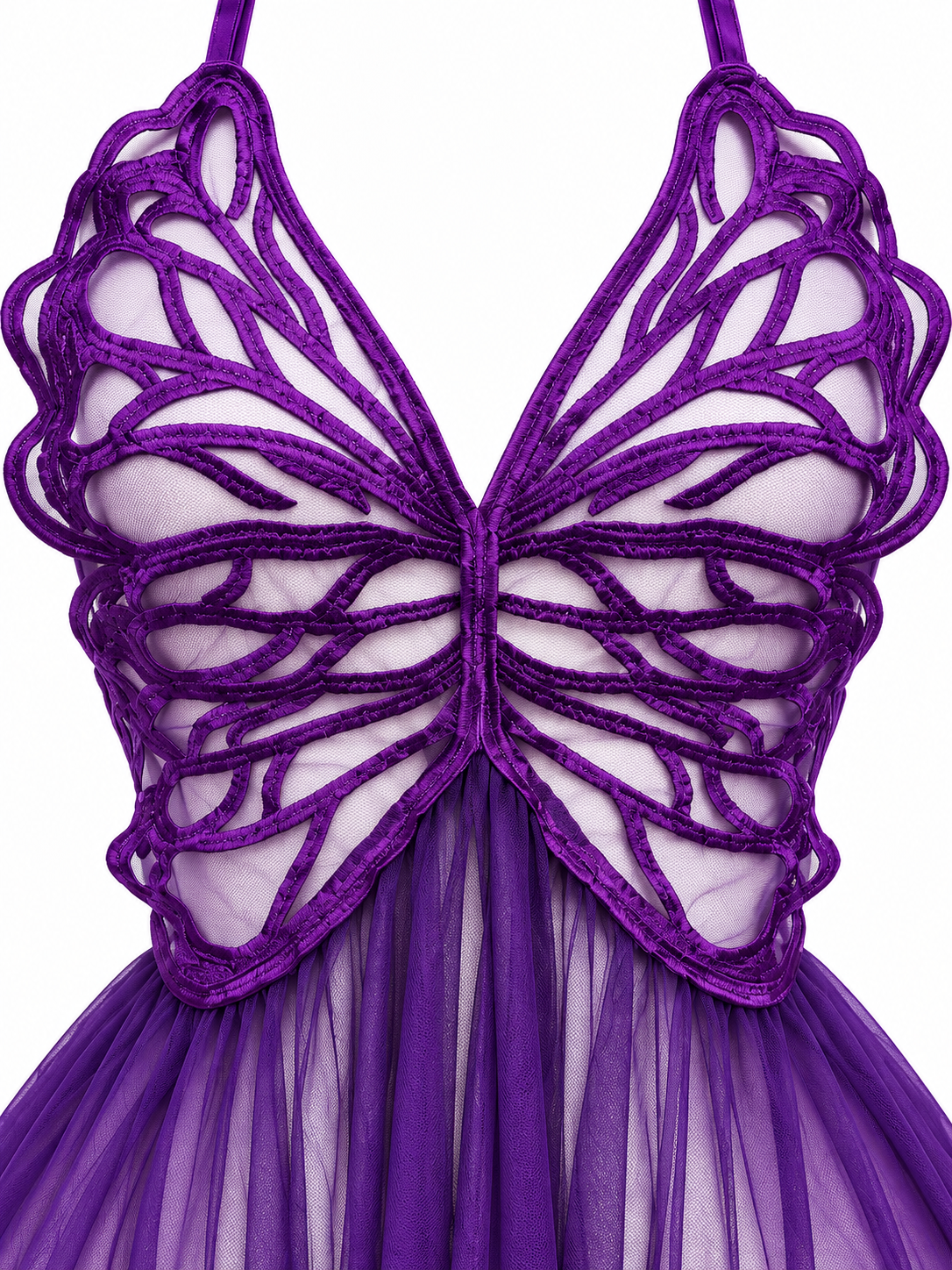 Sheer Butterfly-Cut Lingerie